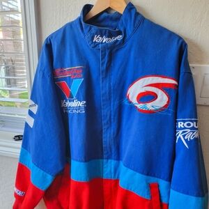 Vintage Valvoline Racing Jacket 90s NASCAR Mark Martin Colorblock R4